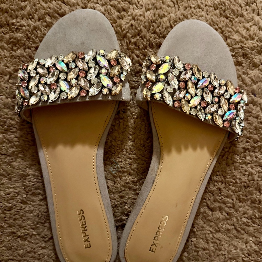 Express Women's Sandals with Jewel Embellishments